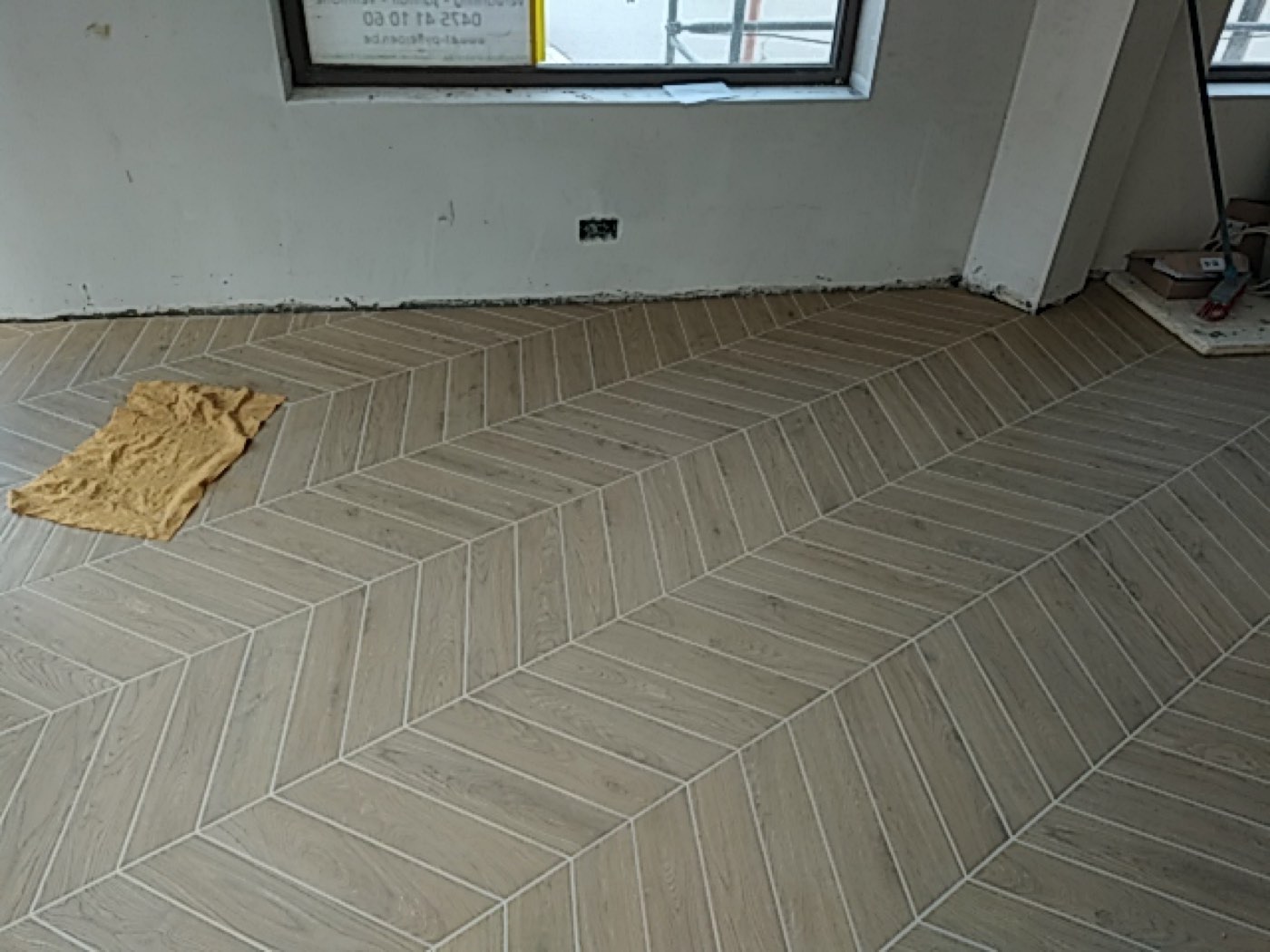 Vloer in visgraat, foto 1