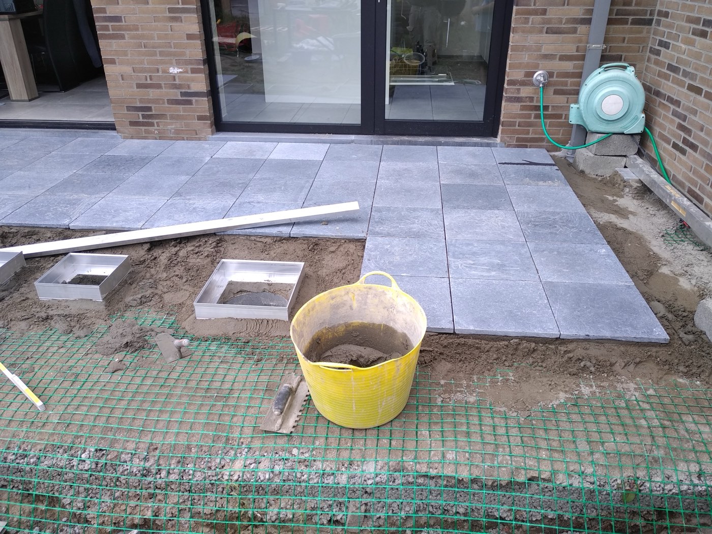 Terras in blauwsteen, foto 1