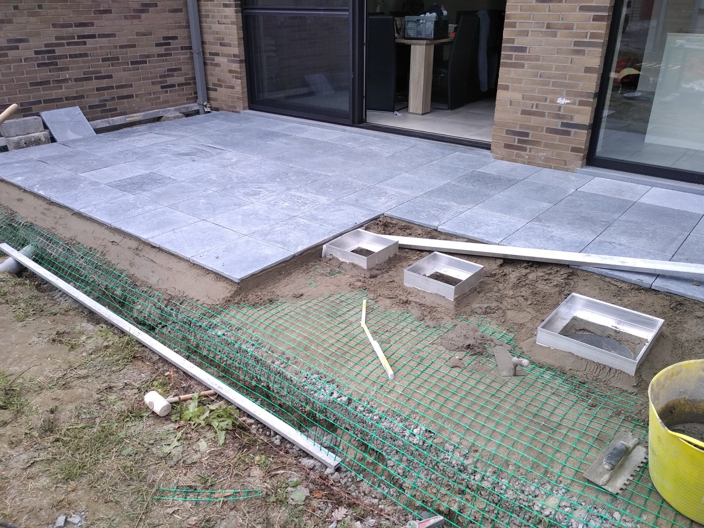 Terras in blauwsteen, foto 2