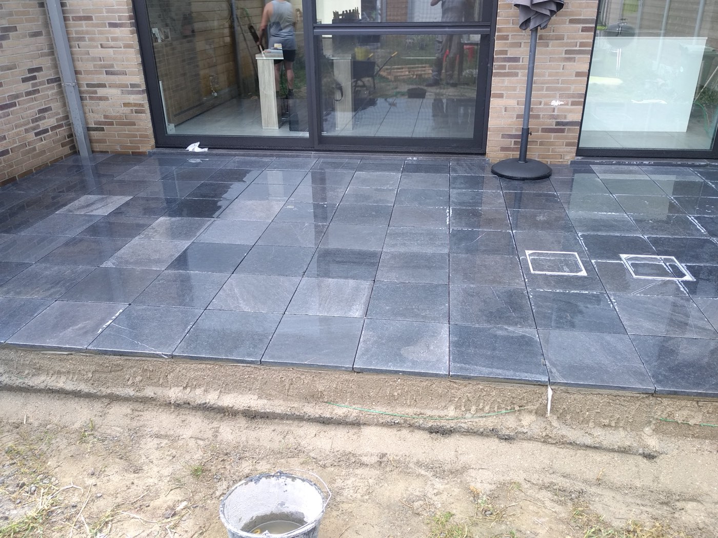 Terras in blauwsteen, foto 3