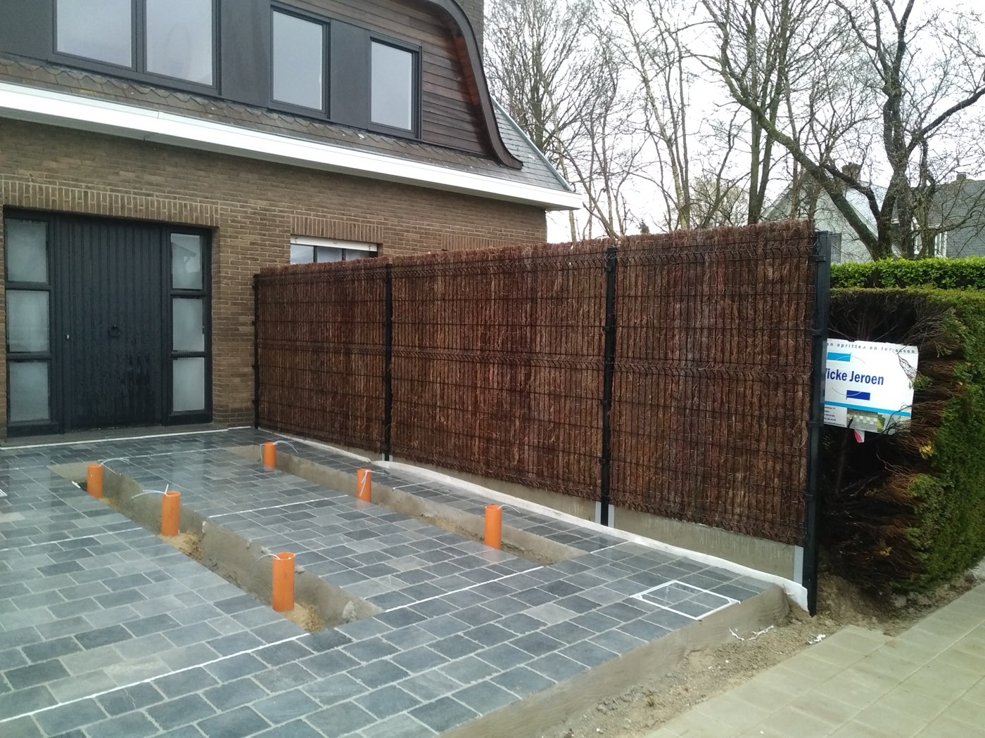 Oprit met stroken grind, foto 6