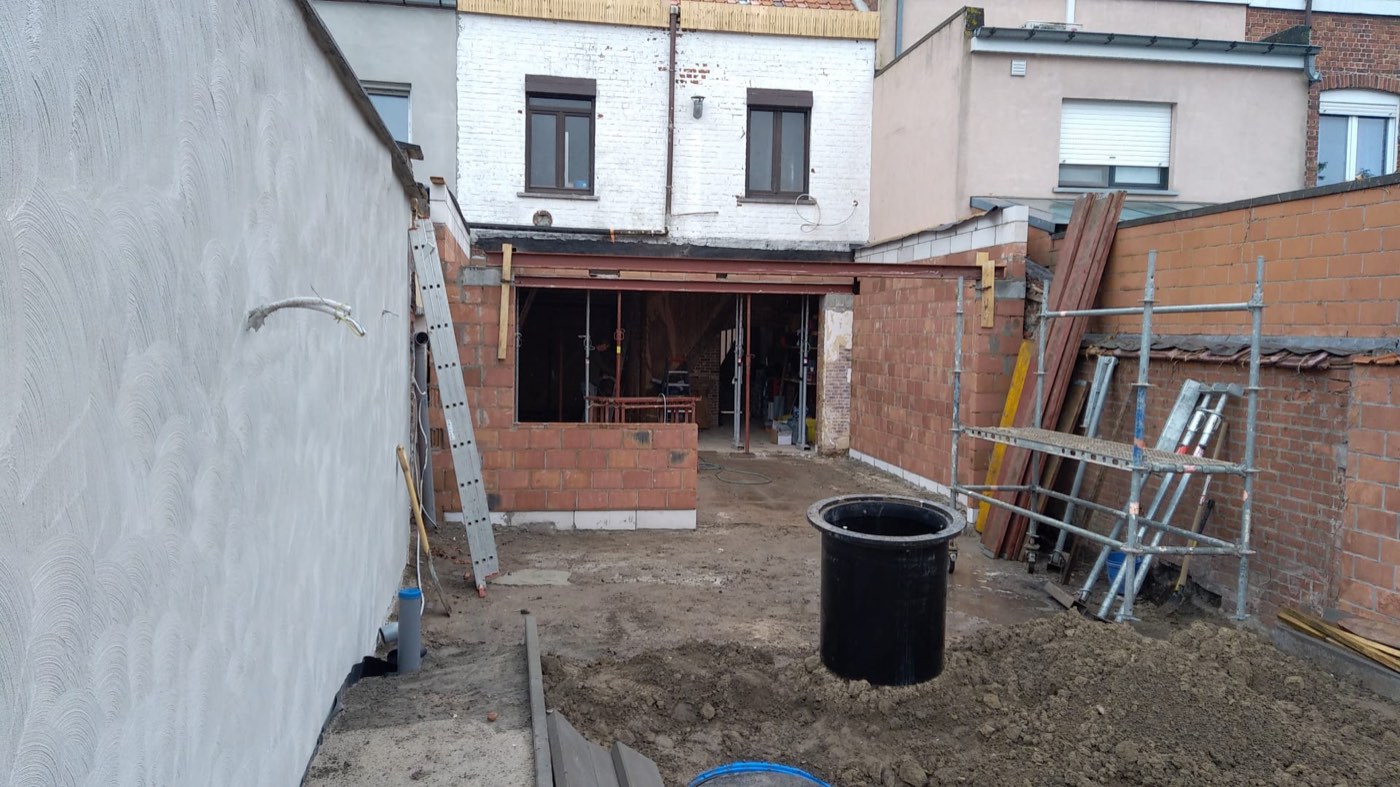 Verbouwing achterbouw, foto 1